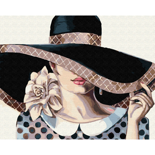 Картина по номерам Люди на картинах - Загадочная леди