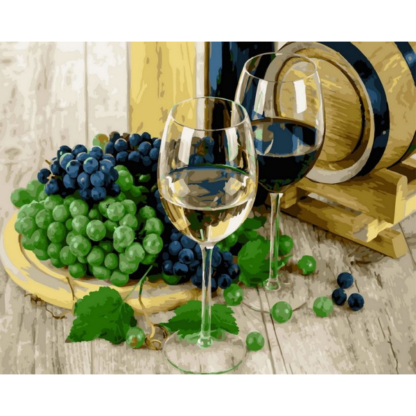 Картина по номерам Натюрморти - Виноділля