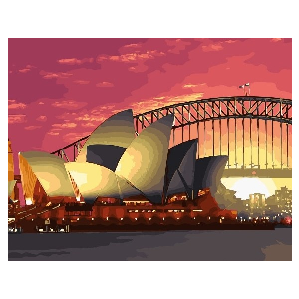 Картина по номерам Города - Сіднейська опера
