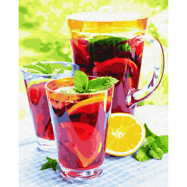 Картина по номерам Натюрморти - Виноградний лимонад