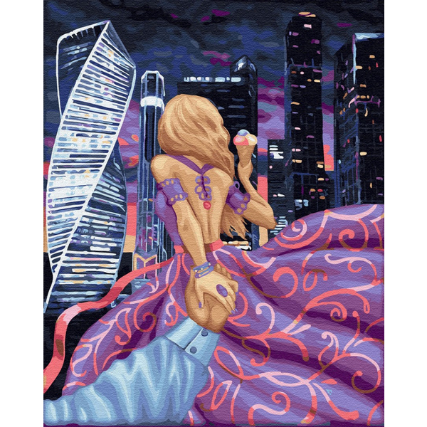 Картина по номерам Люди на картинах - Сучасне місто