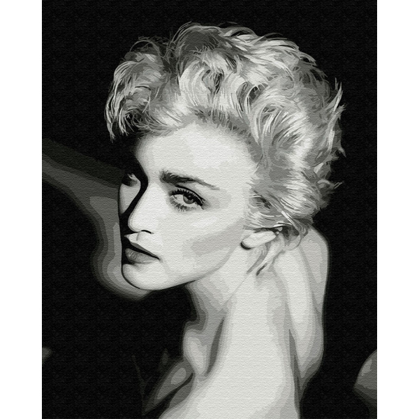 Картина по номерам Люди на картинах - Елегантність у чорно-білому