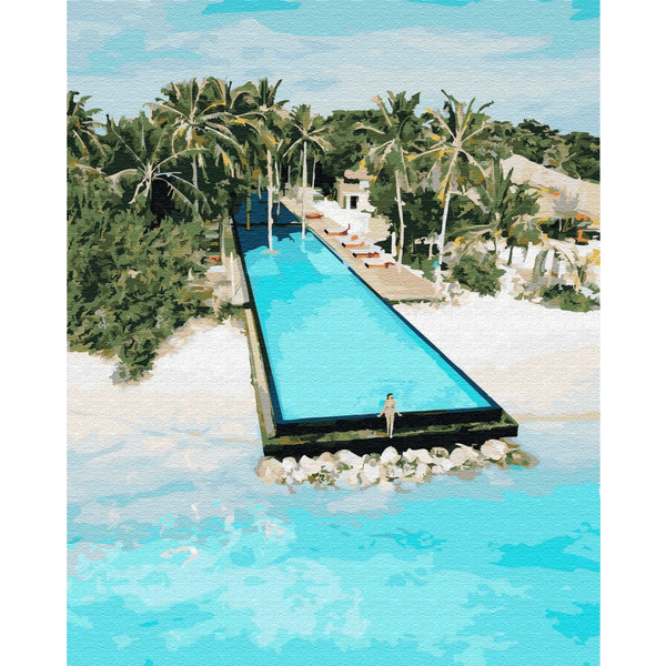 Картина по номерам Природа - Острів для двох