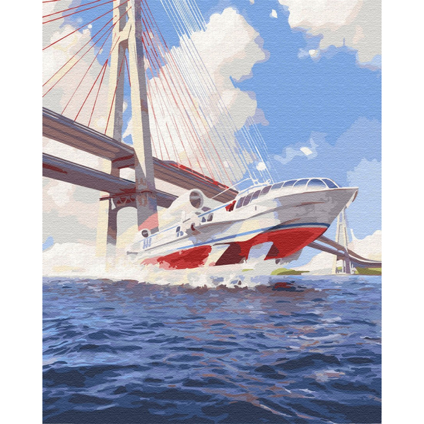 Картина по номерам Кораблі, автомобілі та літаки - Човен