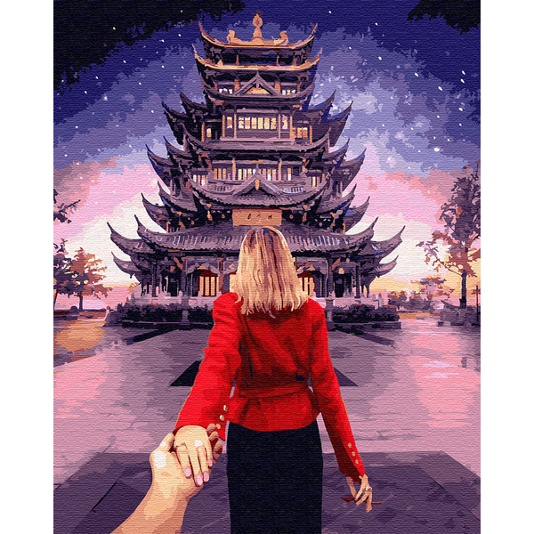 Картина по номерам Люди на картинах - Следуй за мной. Шанхай