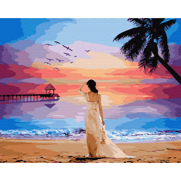 Картина по номерам Пейзажі - Тропічний світанок