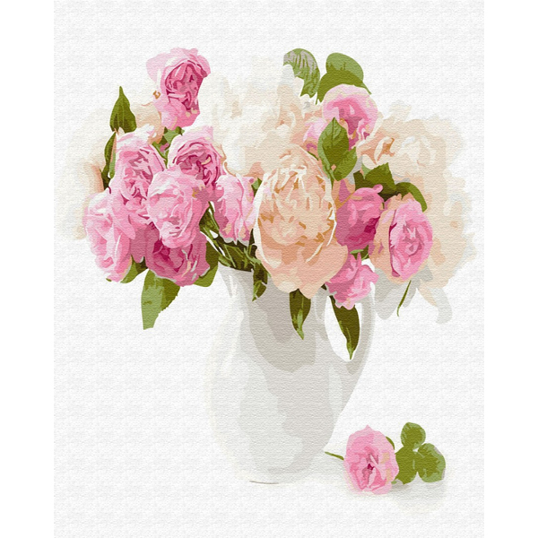 Картина по номерам Квіти - Ніжний букет квітів