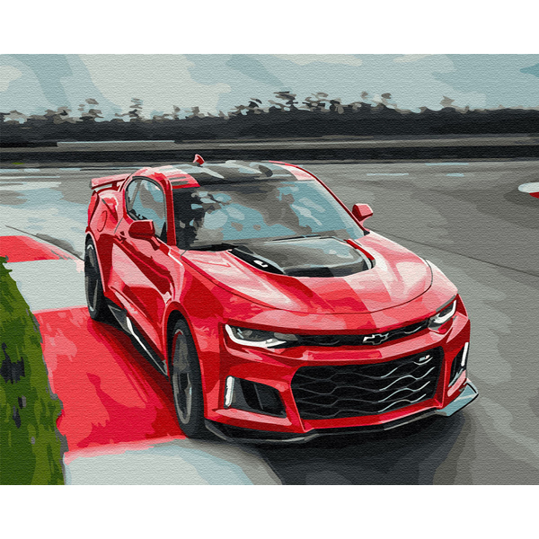 Картина по номерам Кораблі, автомобілі та літаки - Палаючі перегони