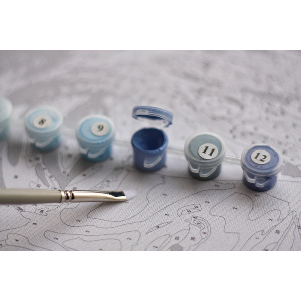 Пензлі для малювання (281) - Нейлонові пензлі, адаптовані під картини за номерами