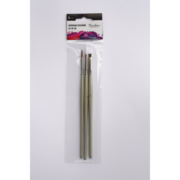 Пензлі для малювання (281) - Нейлонові пензлі, адаптовані під картини за номерами