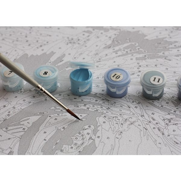 Пензлі для малювання (281) - Нейлонові пензлі, адаптовані під картини за номерами