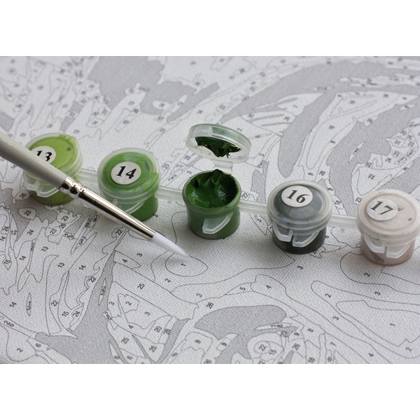 Пензлі для малювання (281) - Нейлонові пензлі, адаптовані під картини за номерами