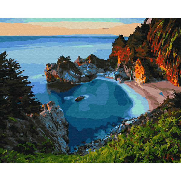 Картина по номерам Природа - Морской залив