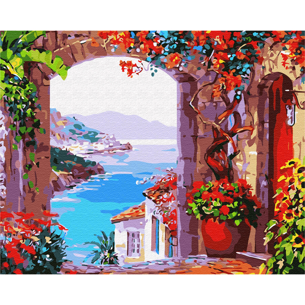 Картина по номерам Природа - Вікно на пляж