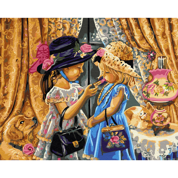 Картина по номерам Діти та ангели - Мамині дочки