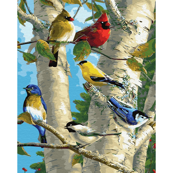Картина по номерам Тварини, птахи та риби - Перелетные птицы