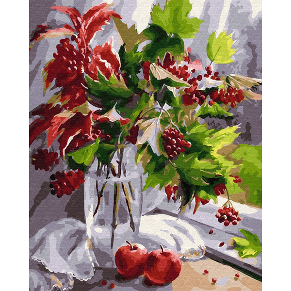 Картина по номерам Квіти - Осінній букет