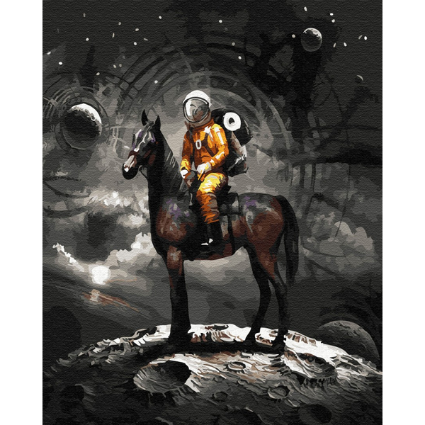 Картина по номерам Космос - Космічний лицар