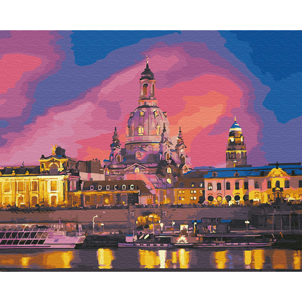 Картина по номерам Города - Вечірній Дрезден