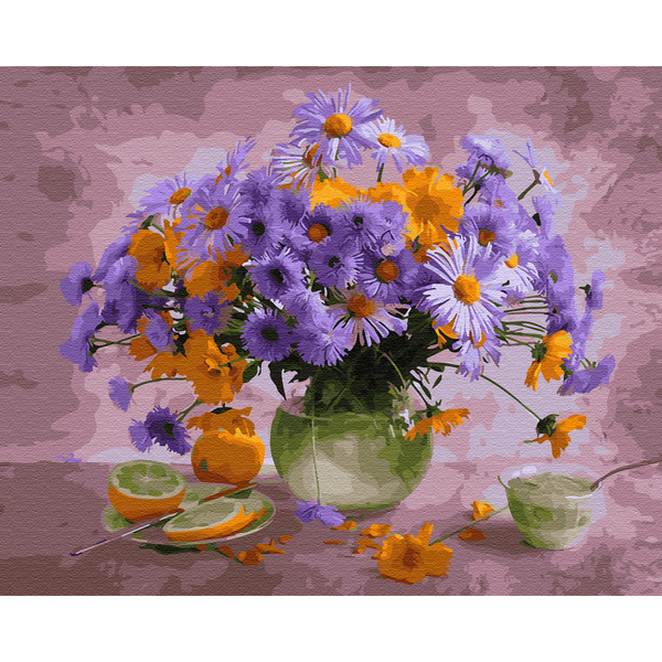 Картина по номерам Квіти - Дуже ніжний букет