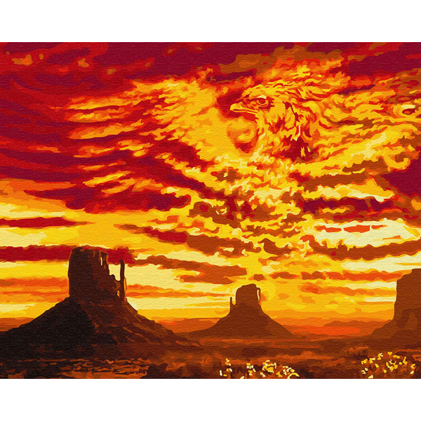 Картина по номерам Пейзажі - Феникс в пустине