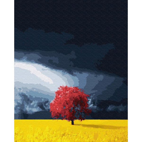 Картина по номерам Для початківців - Поле перед грозою