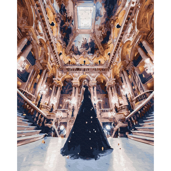 Картина по номерам Люди на картинах - Дівчина в замку