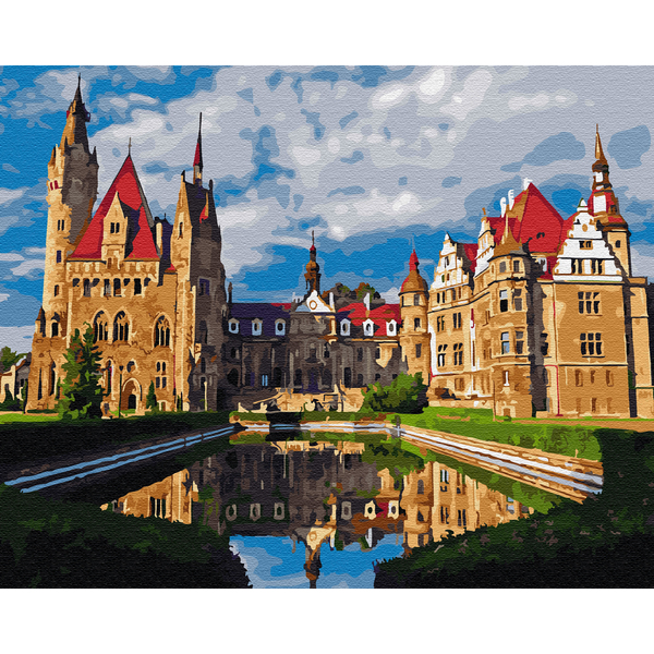 Картина по номерам Города - Мошненській замок в Польщі