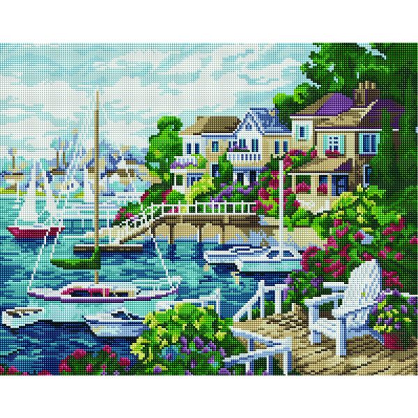 Алмазна мозаїка 40х50 - Курортный городок