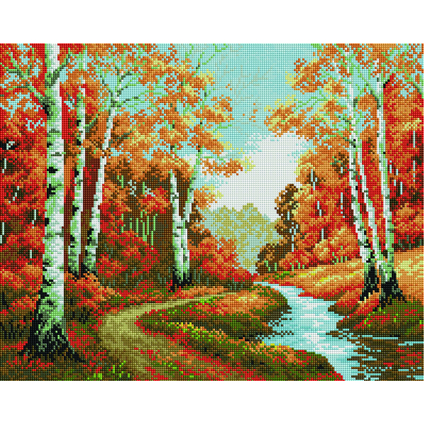 Алмазна мозаїка 40х50 - Осенняя сказка