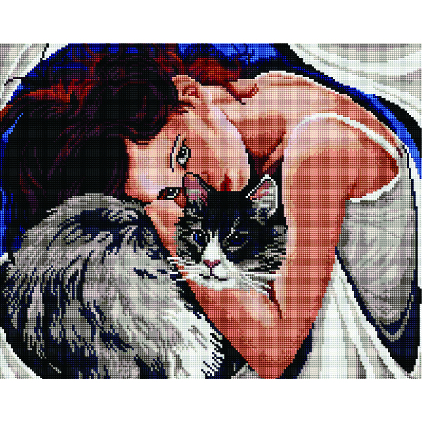 Алмазна мозаїка 40х50 - Люди как кошки