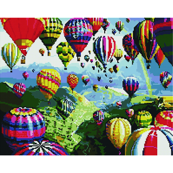 Алмазна мозаїка 40х50 - Фестиваль воздушных шаров