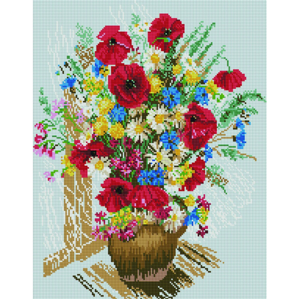 Алмазна мозаїка 40х50 - Букет с украинского поля