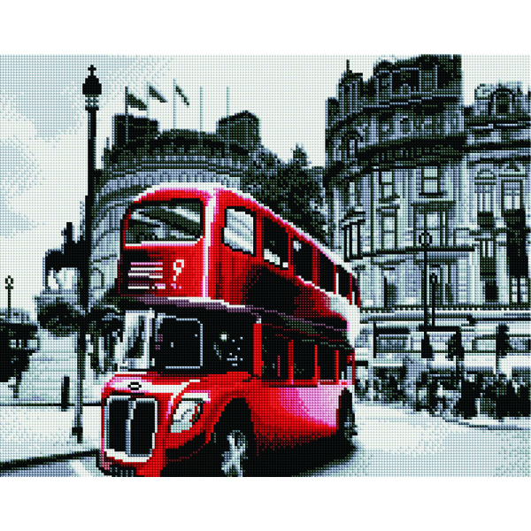 Алмазна мозаїка 40х50 - Лондонский автобус