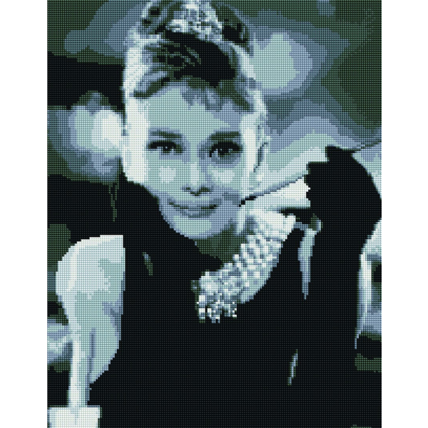 Алмазна мозаїка 40х50 - Неперевершена Одрі Хепберн