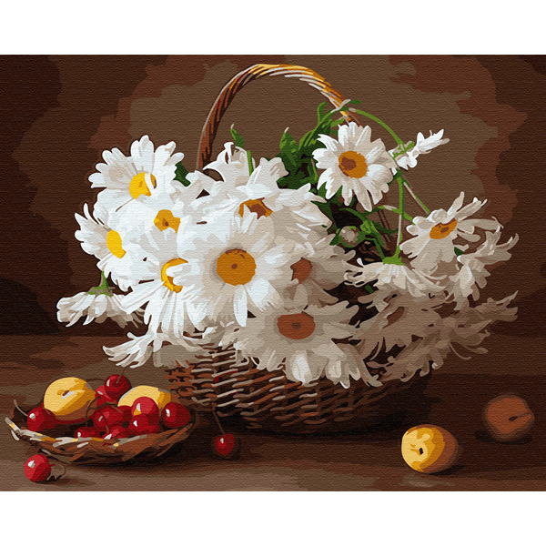 Картина по номерам Квіти - Польові ромашки