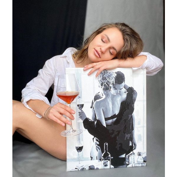 Картина по номерам Романтика - Пристрасна пара