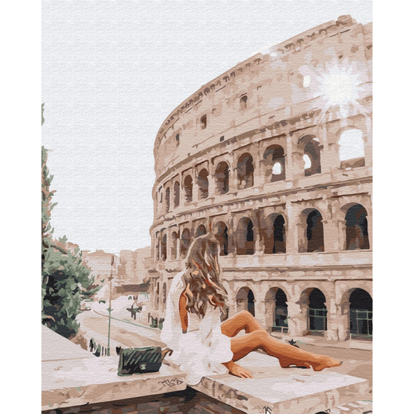 Картина по номерам Люди на картинах - Мандрівниця в Римі