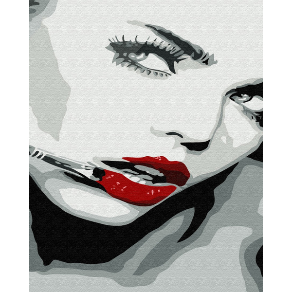 Картина по номерам Люди на картинах - Оттенок красного