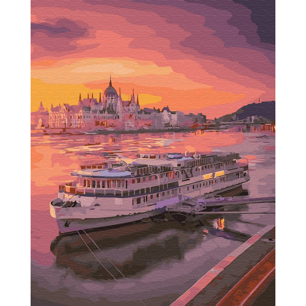 Картина по номерам Природа - Круиз на закате