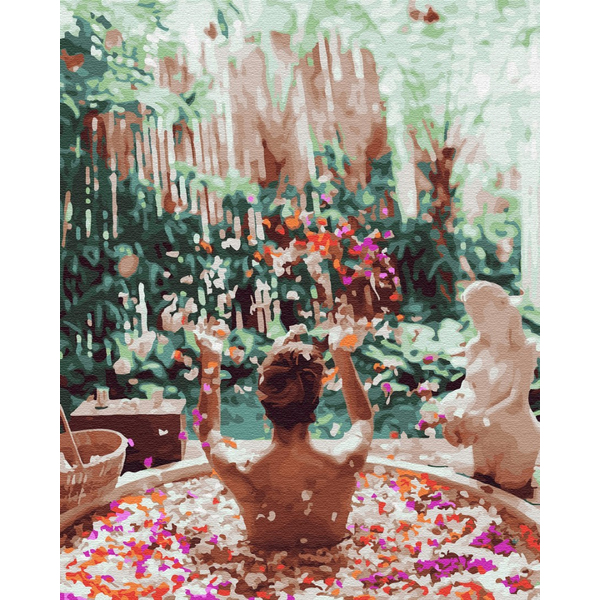 Картина по номерам Люди на картинах - Цветочное Бали