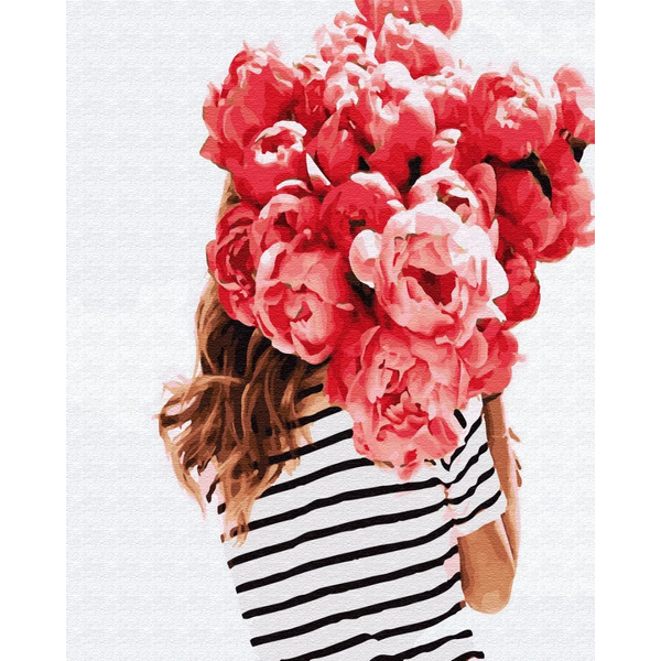 Картина по номерам Авторські колекції - В обіймах піонів