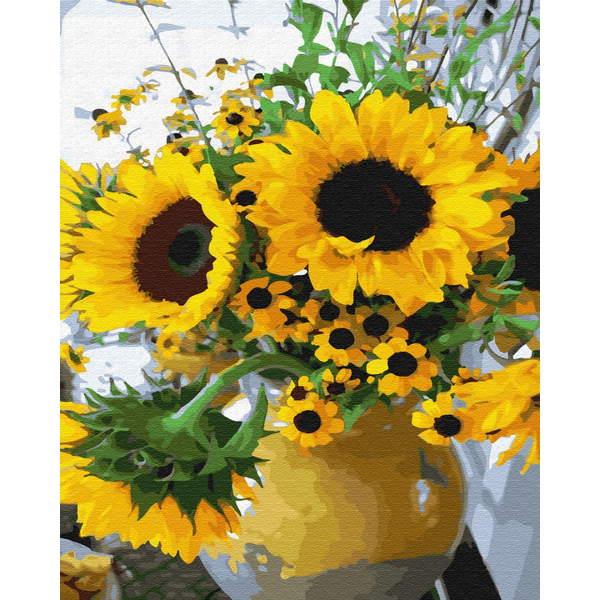 Картина по номерам Квіти - Улюблені соняшники
