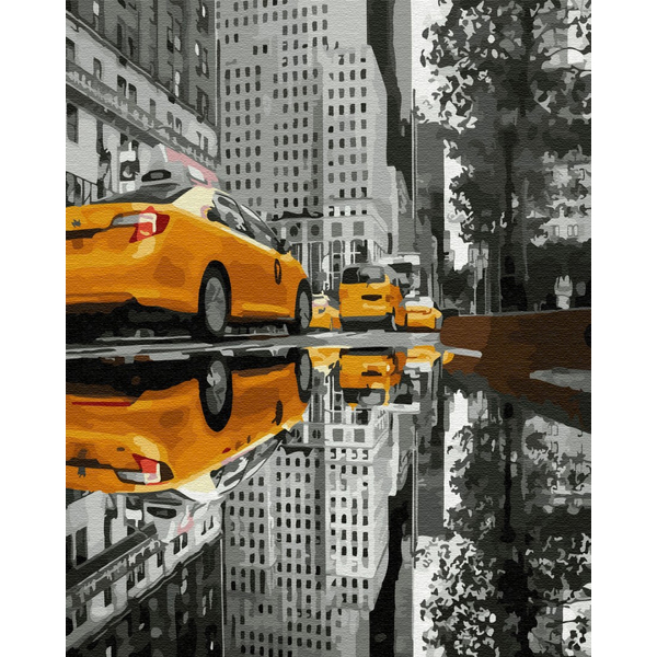 Картина по номерам Авторські колекції - Таксі великого міста