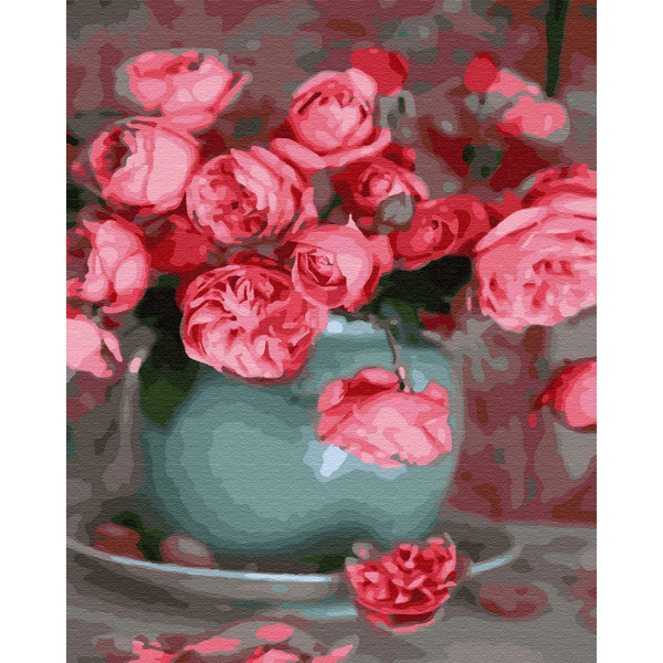Картина по номерам Квіти - Чайні троянди
