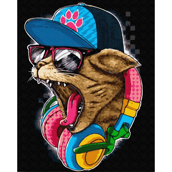 Картина по номерам Авторські колекції - Кіт БРО