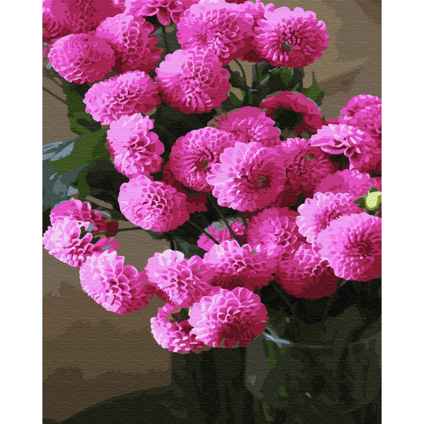 Картина по номерам Квіти - Оберемок жоржин