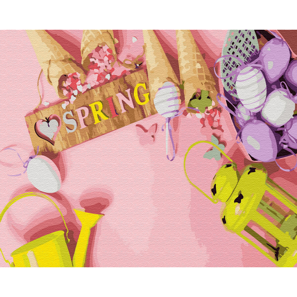 Картина по номерам Для початківців - Весняний флетлей