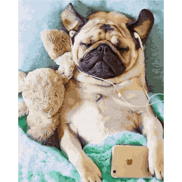 Картина по номерам Тварини, птахи та риби - У лапу з часом