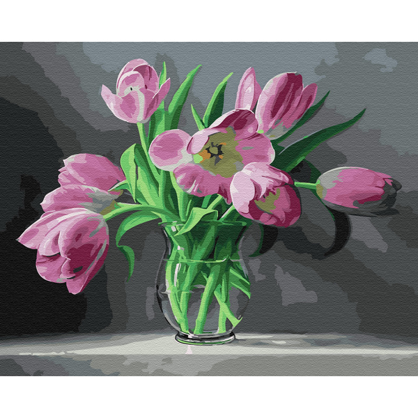 Картина по номерам Квіти - Тюльпани